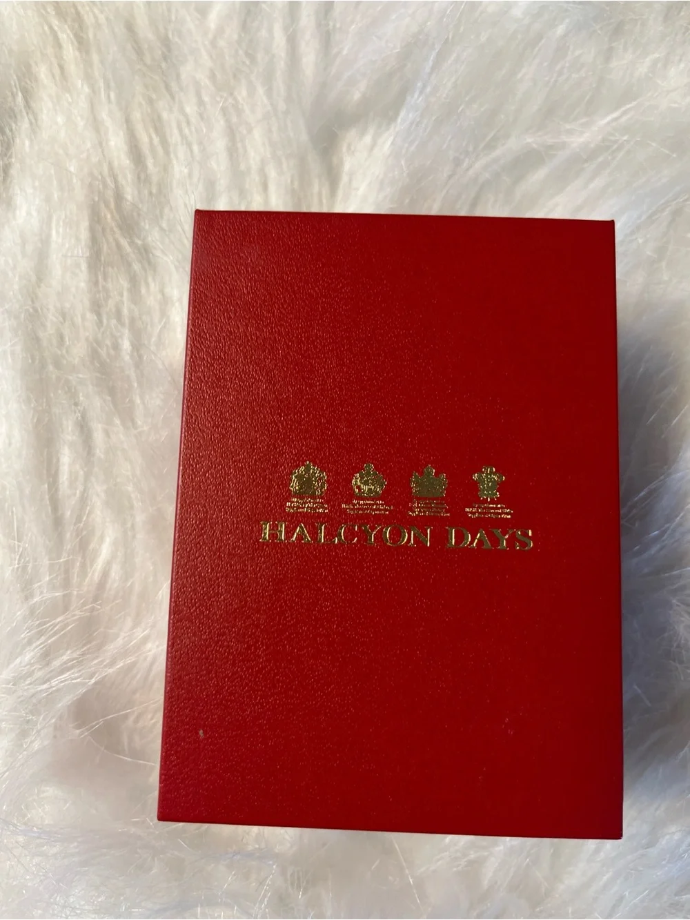 Halcyon Days Enamel Christmas 2006 Decorative Trinket Box - Red/Green